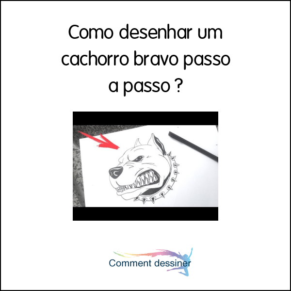 Como desenhar um cachorro bravo passo a passo